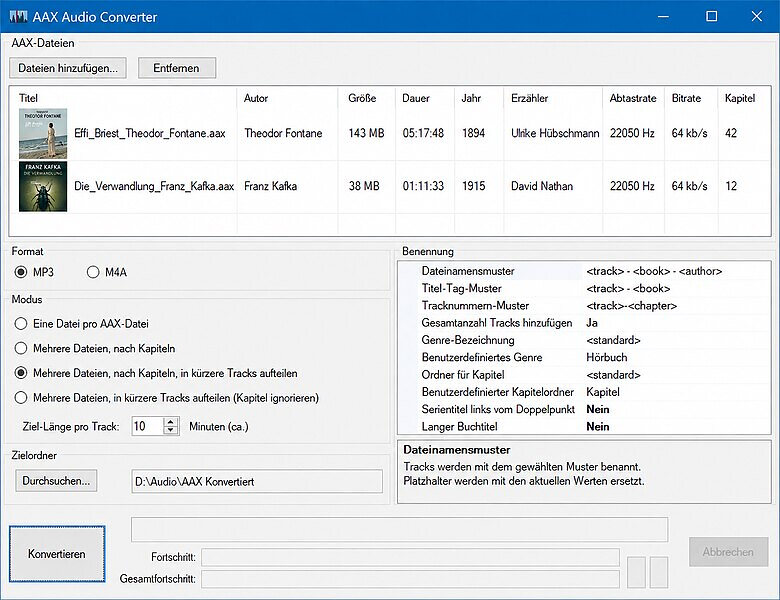 AAX Audio Converter von GitHub