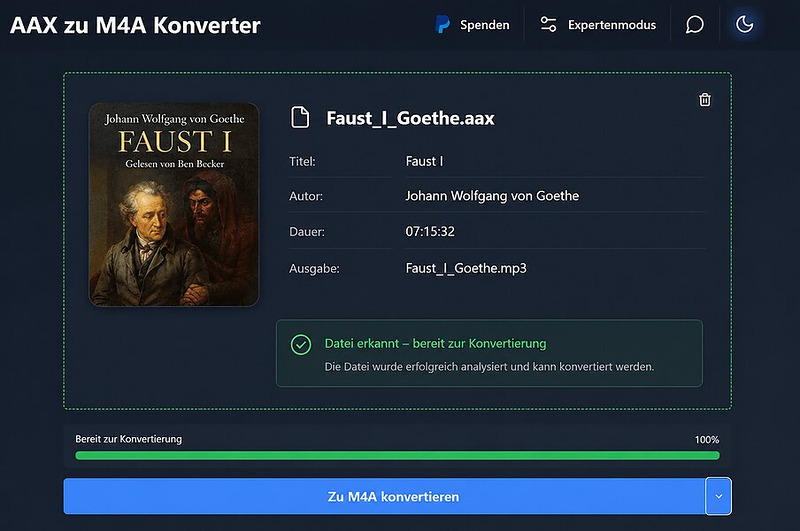 Checksum Resolver AAX to M4A Converter Online