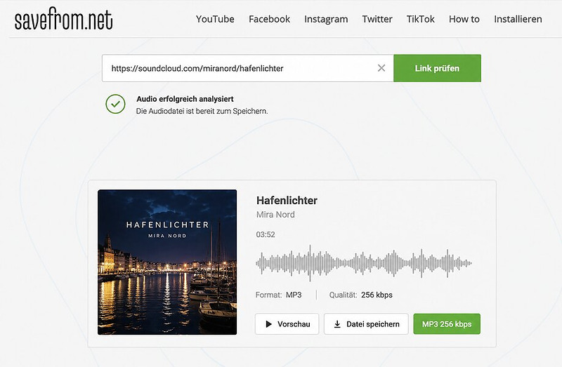 SaveFrom.net SoundCloud Converter