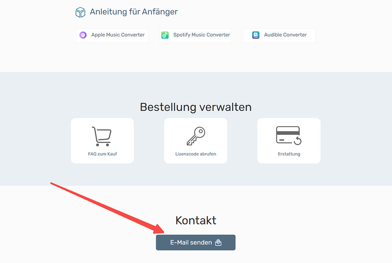 Tunefab Support-Center kontaktieren