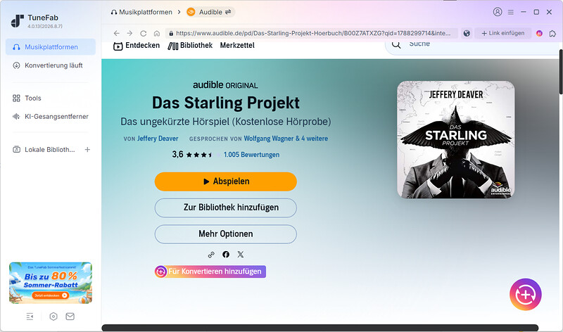 TuneFab Audible Converter