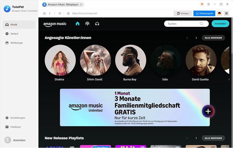 Amazon Web Player von TunePat
