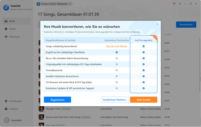 TunePat Amazon Music Converter Testversion