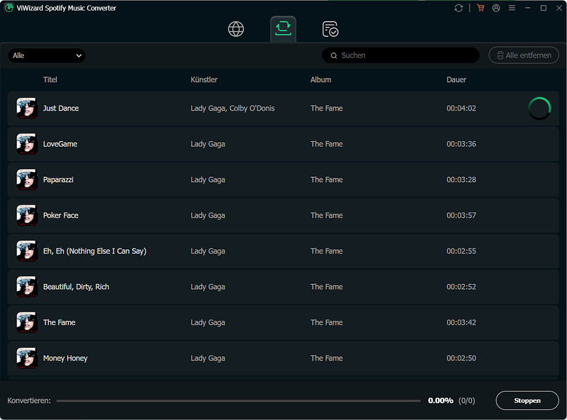 Spotify-Songs mit ViWizard konvertieren