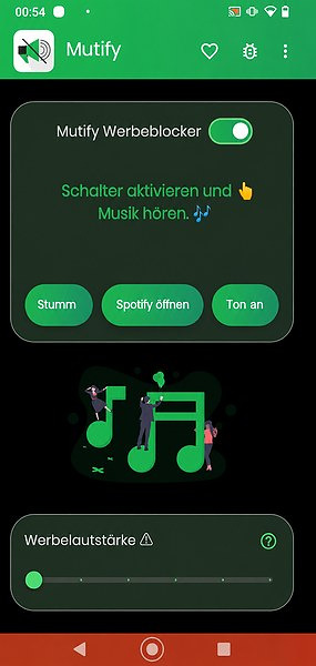 Die Stummschaltung der App aktivieren